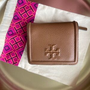 Tory Burch Brown Leather Wallet